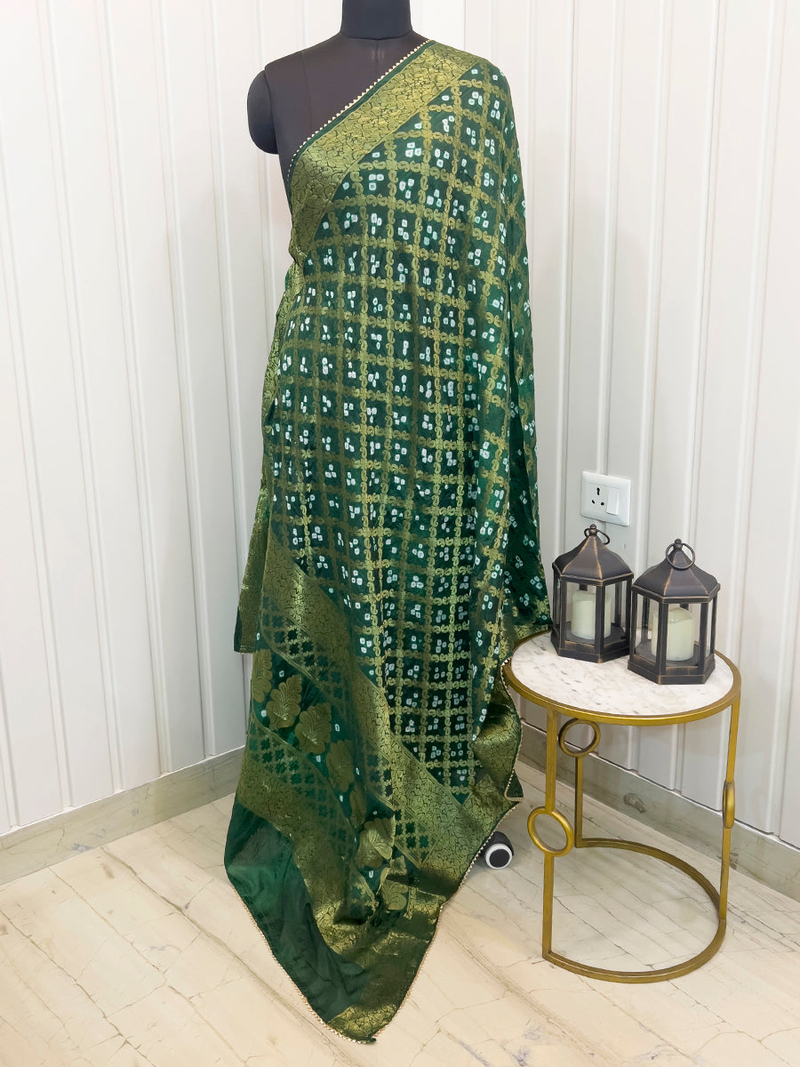 Dhruvi Dupatta - Green