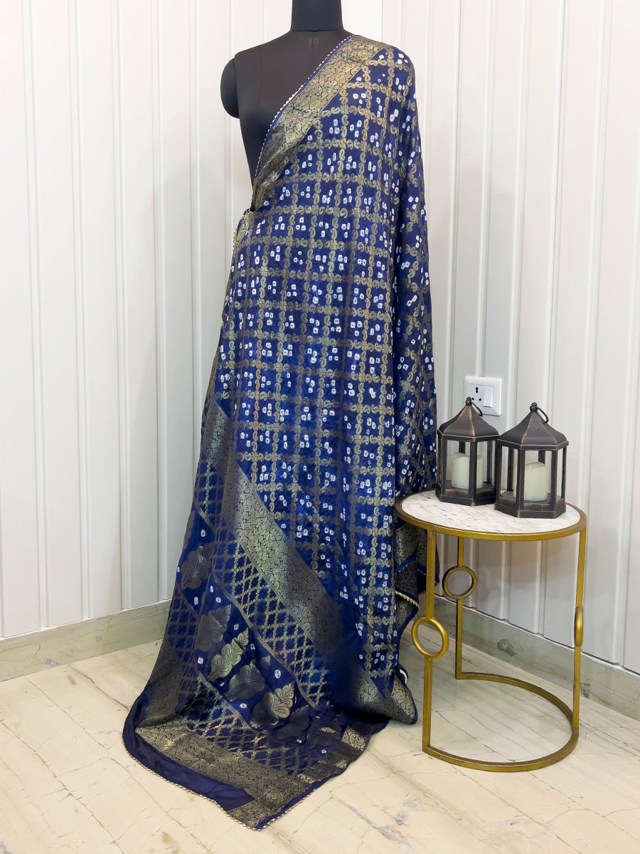Dhruvi Dupatta - Navy Blue