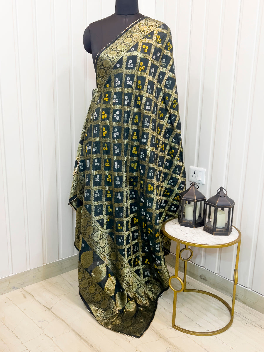 Dhruvi Dupatta - Botle Green