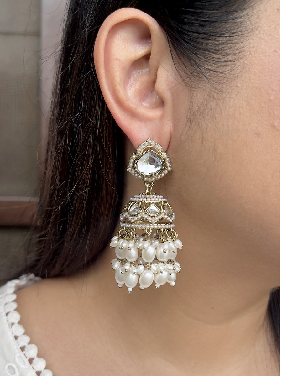 Dhruvi Jhumki Earrings