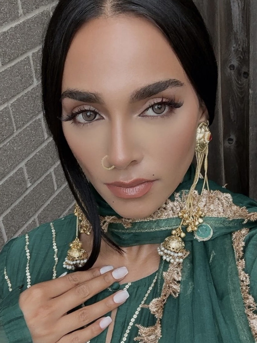 Prakruti Long Kashmiri Jhumka / Jhumki Earrings