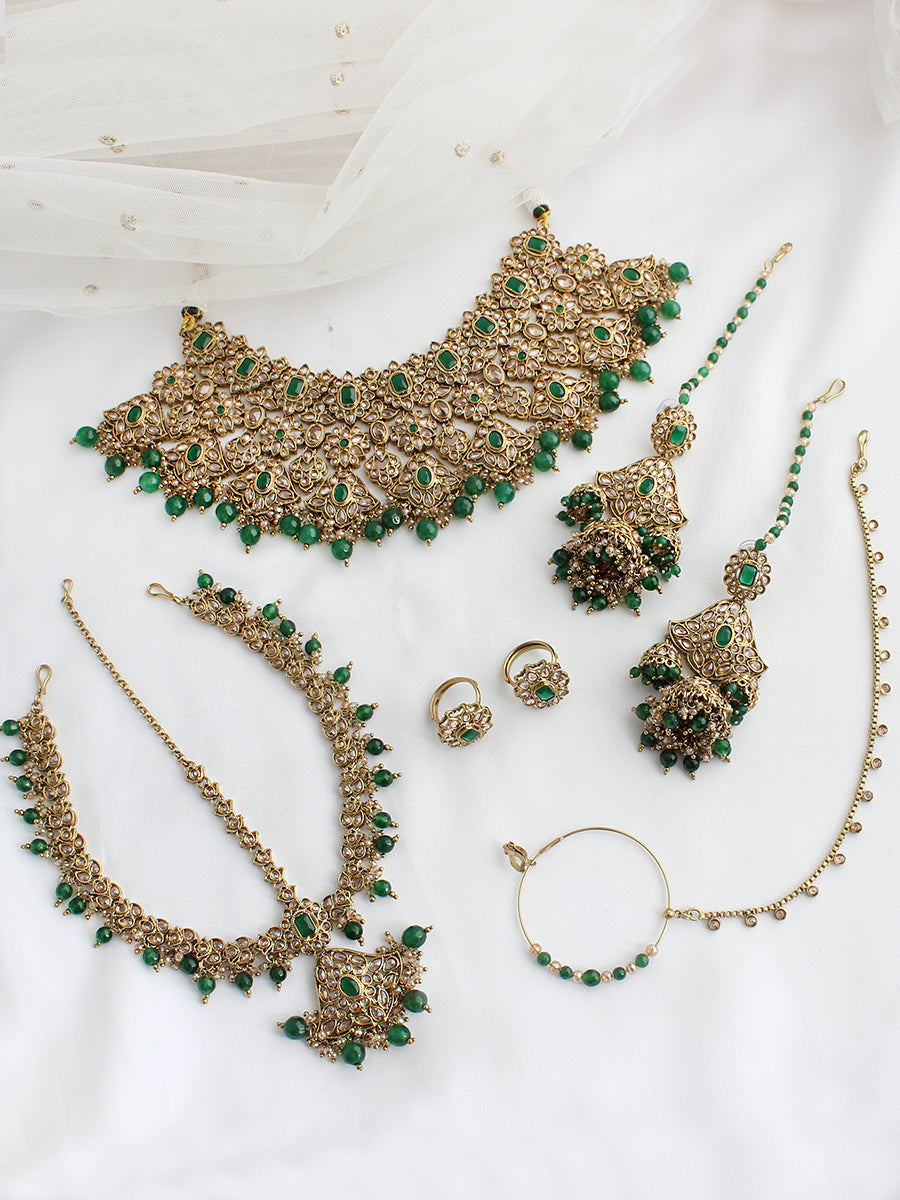 Kiara Bridal Set-Green