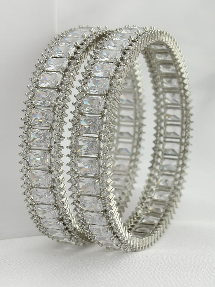 Evanshi Bangle Set - Silver