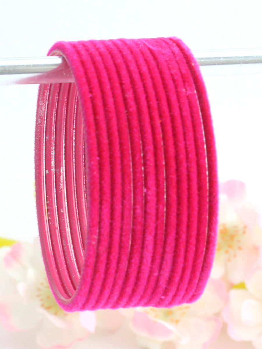 Dhaani Bangle Set-Hot Pink