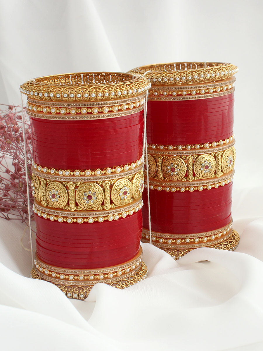 Jodha Bridal Choora Bangle Set – Indiatrendshop - Main Image