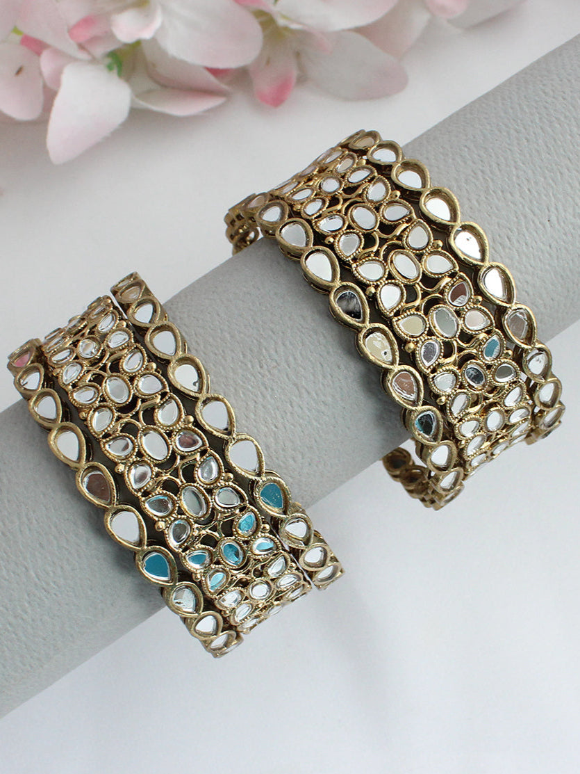 Kanak Bangle set-Antique Gold