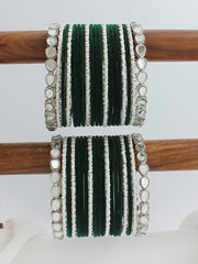 Esha Bangle Set / Stack-Green