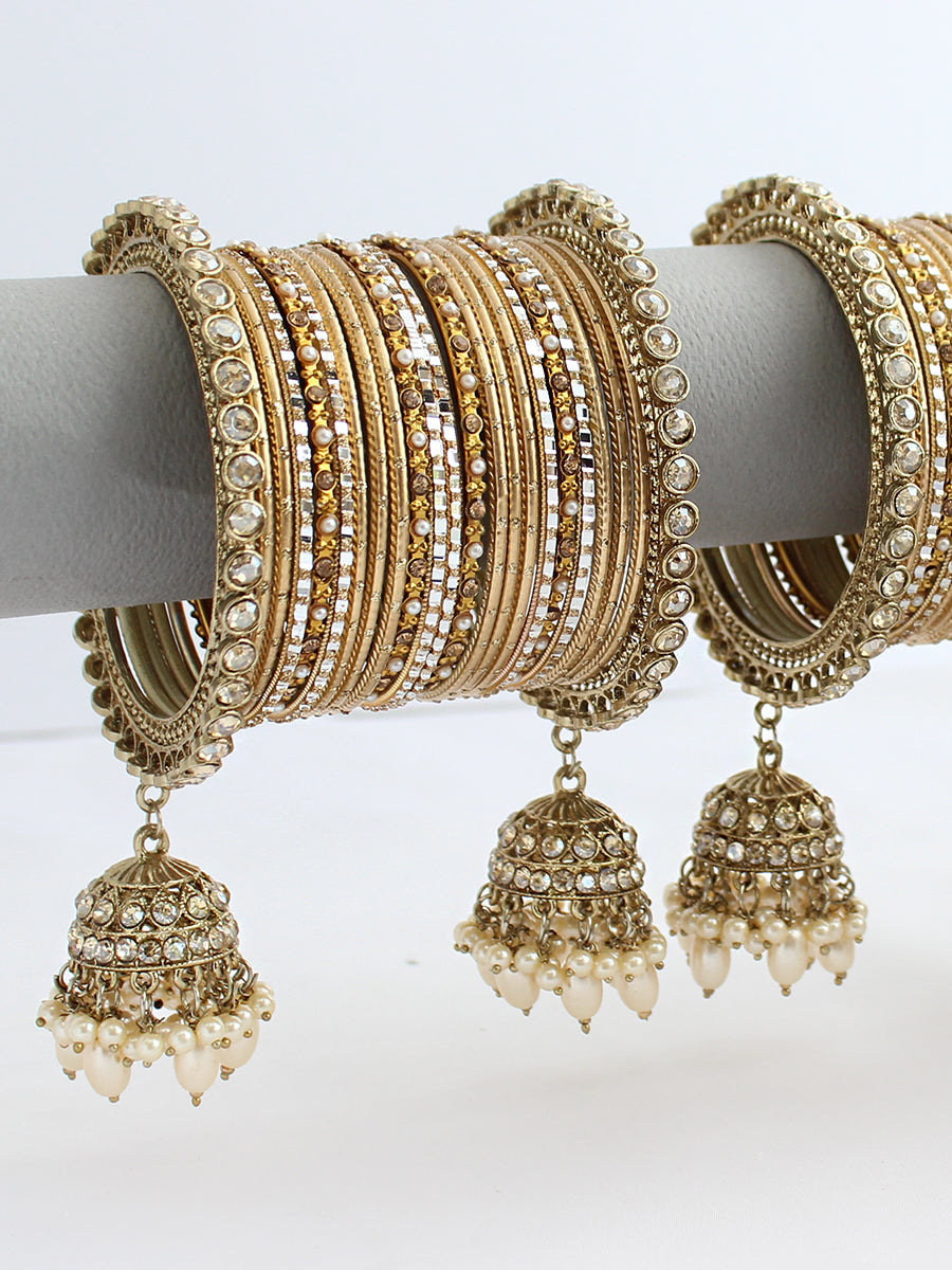 Nitika Bangle Set / Stack-Gold