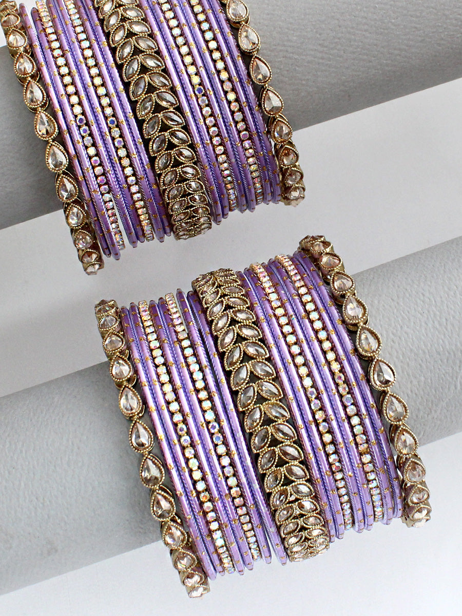 Devira Bangle Set / Stack-Lavender