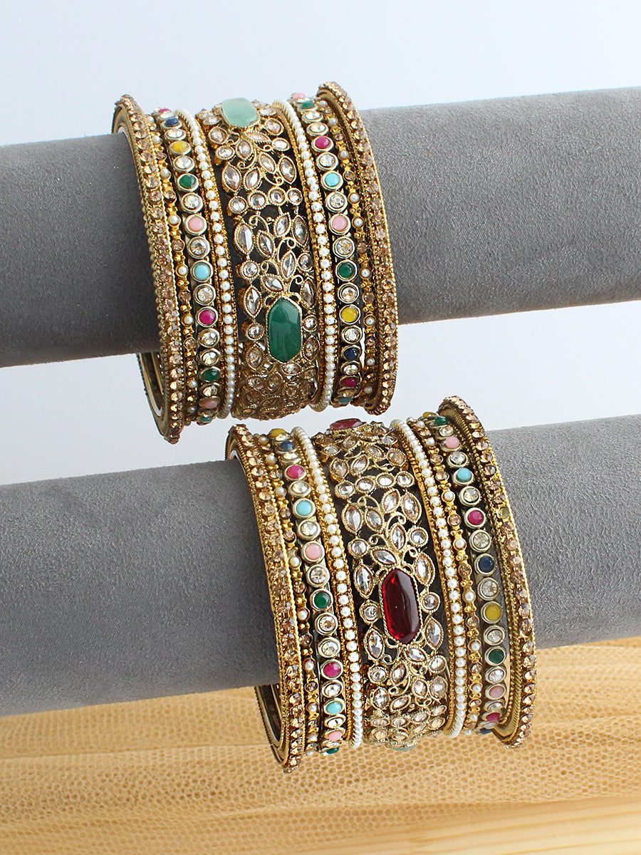 Rimsha Bangle Set / Stack-Multicolor