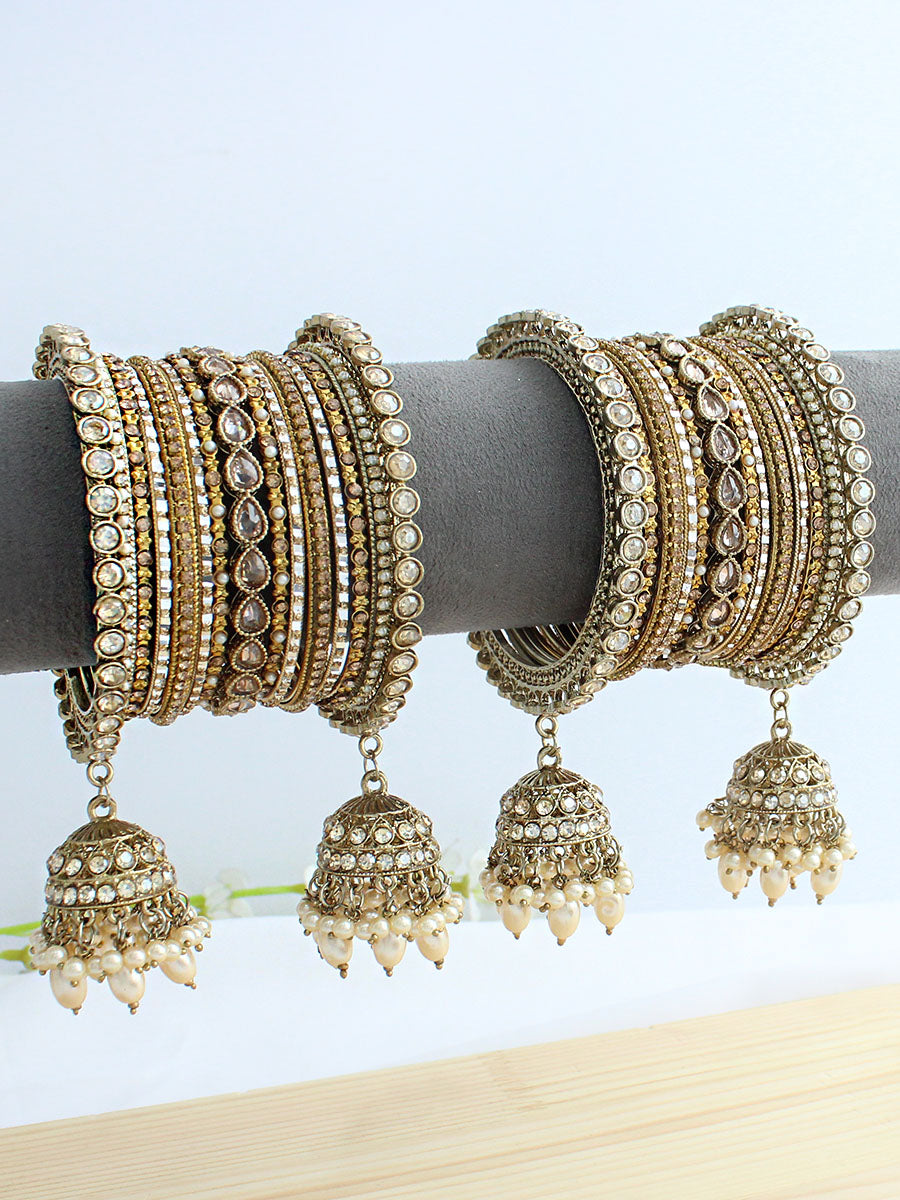 Aashi Bangle Set / Stack-Gold