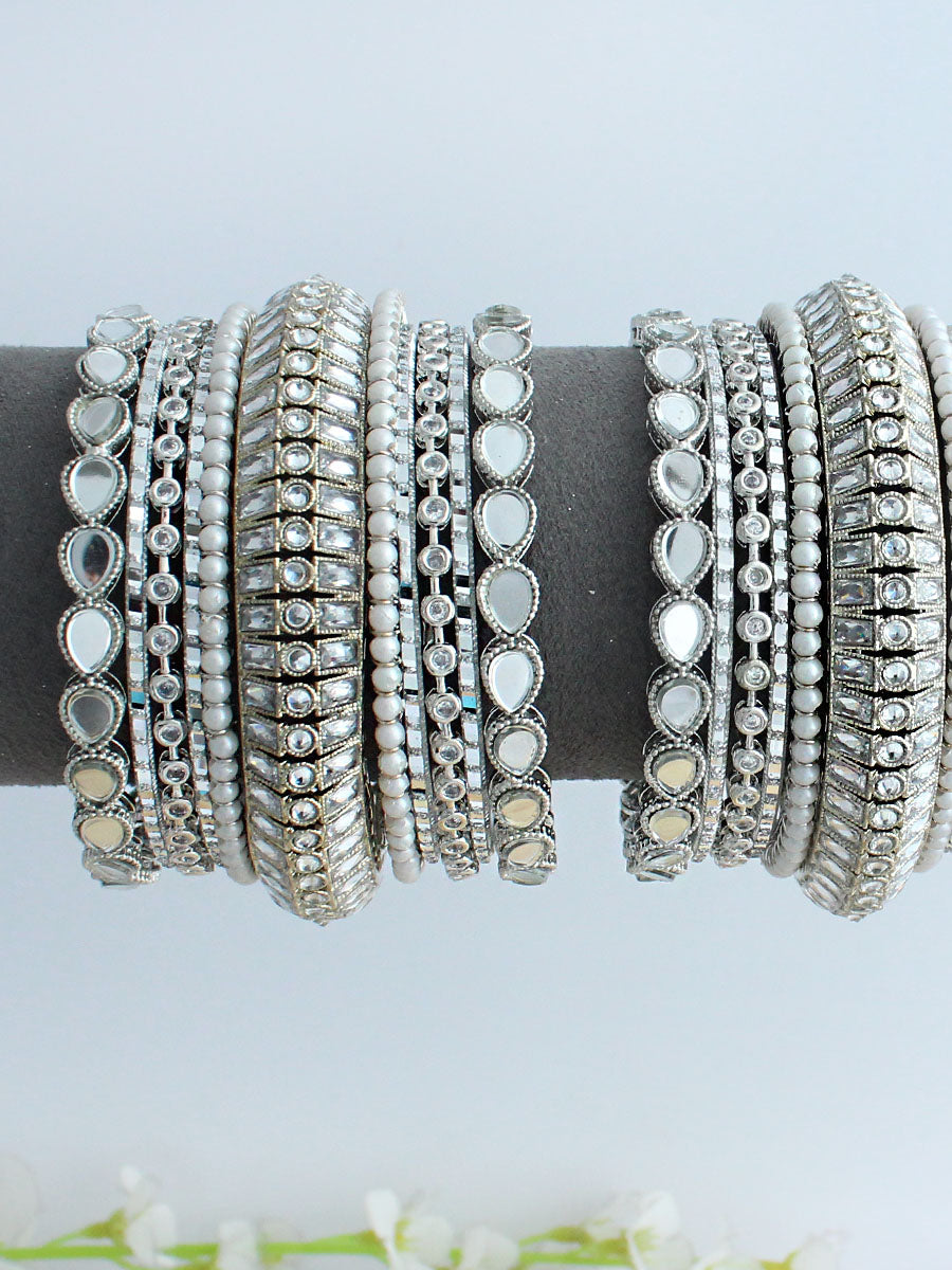 Mellisa Bangle Set / Stack-Silver