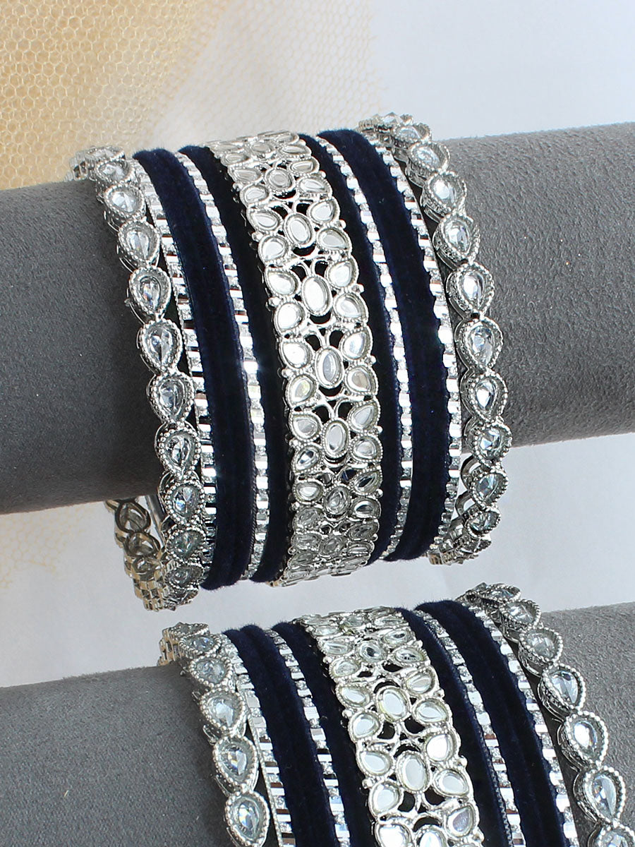 Sara Bangle Set / Stack - Navy Blue