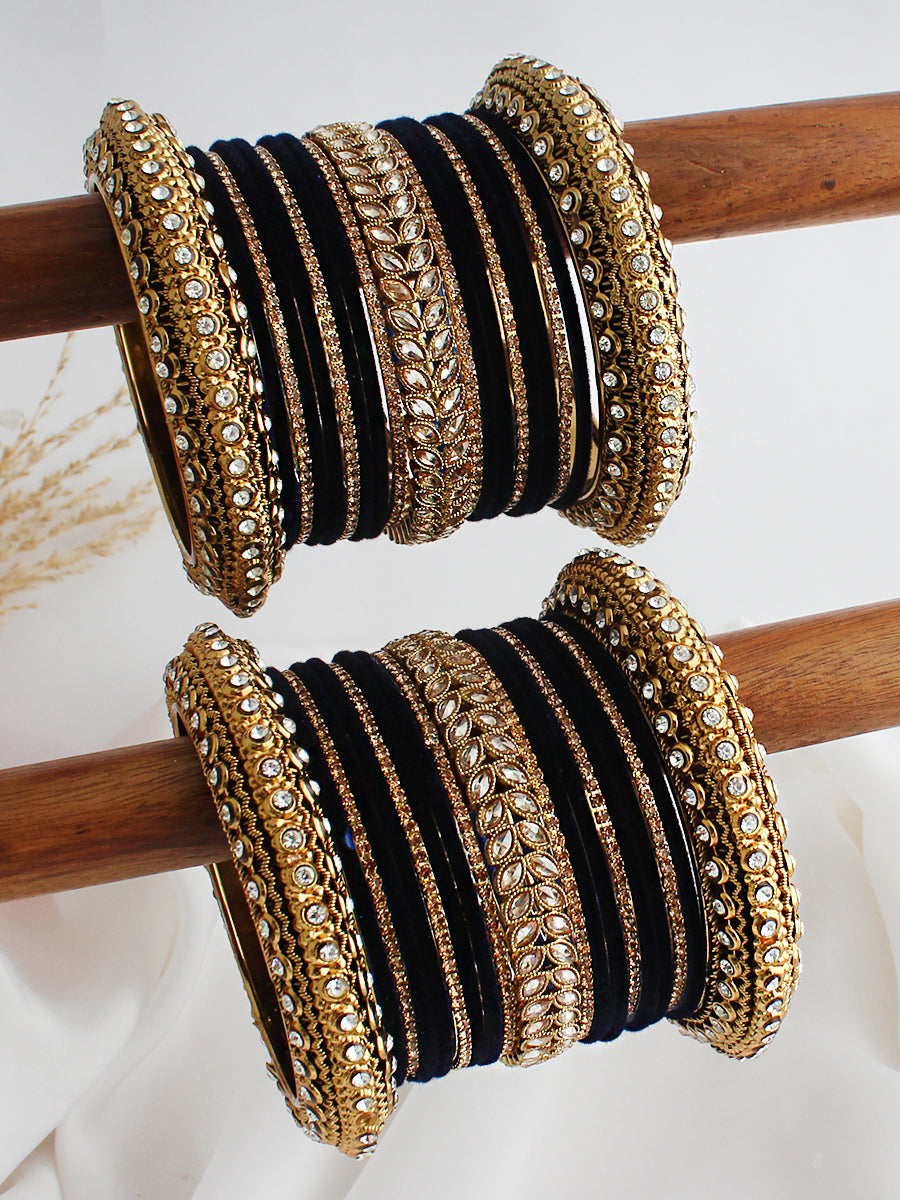 Mishti Bangle Set / Stack-Navy Blue