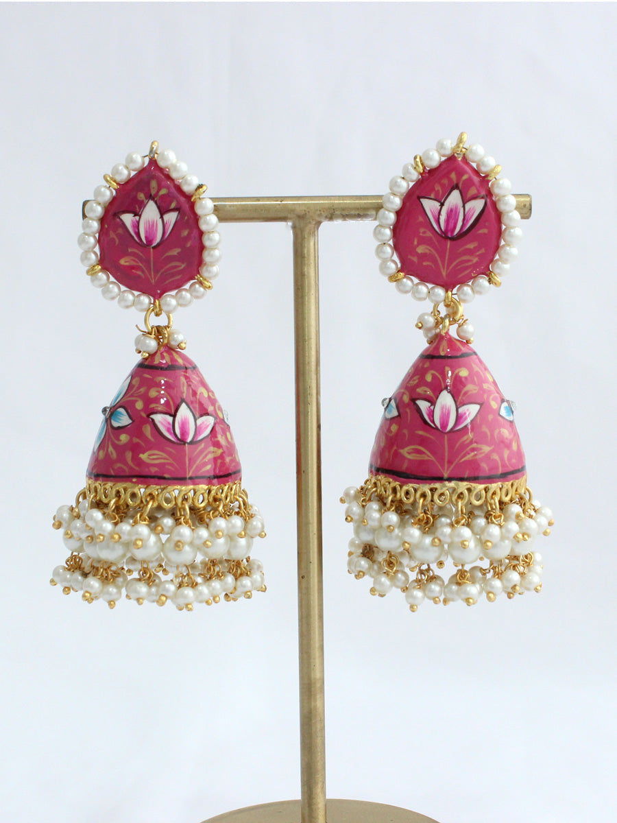 Uma Earrings - Pink