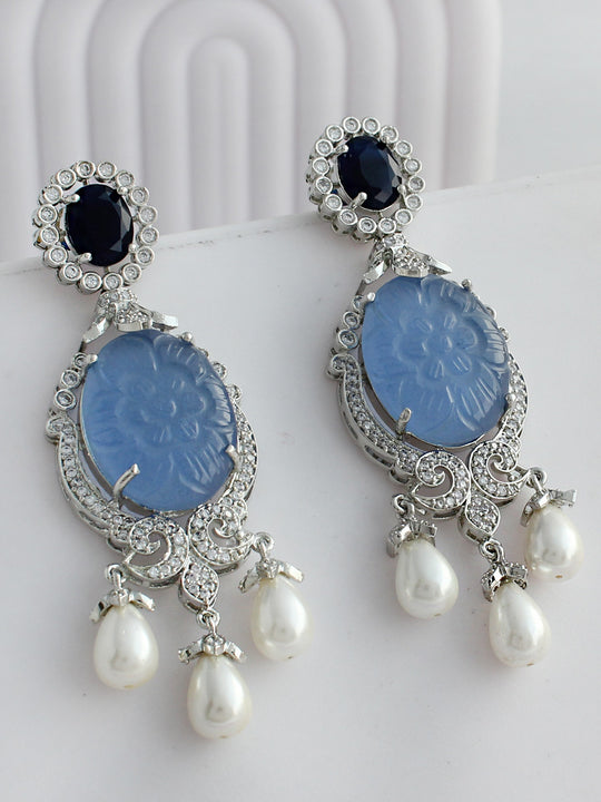 Victoria Earrings-Blue