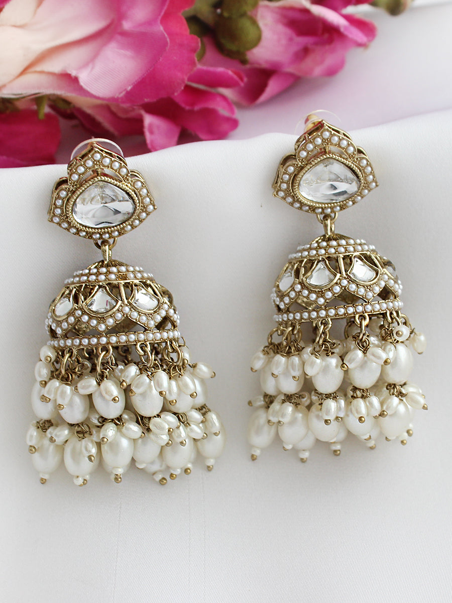 Dhruvi Jhumki Earrings