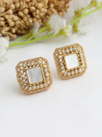 Adaa Stud Earrings-Ivory