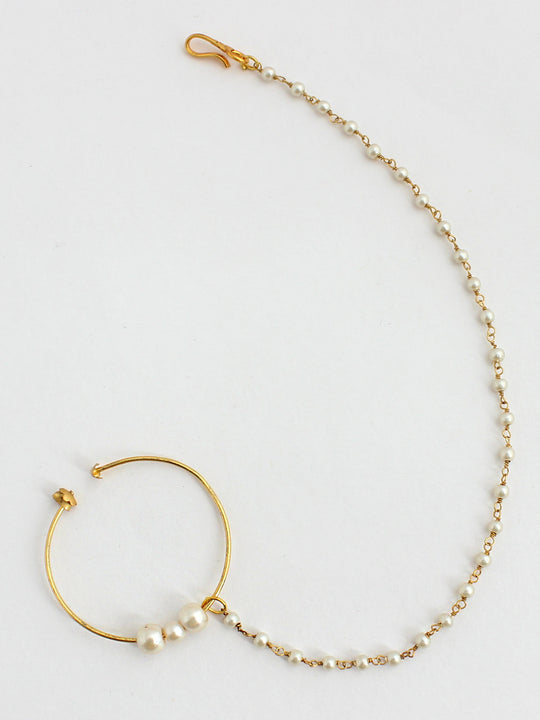 Vidhi Nose Ring-Gold