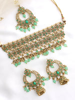 Saira Necklace Set-Mint Green