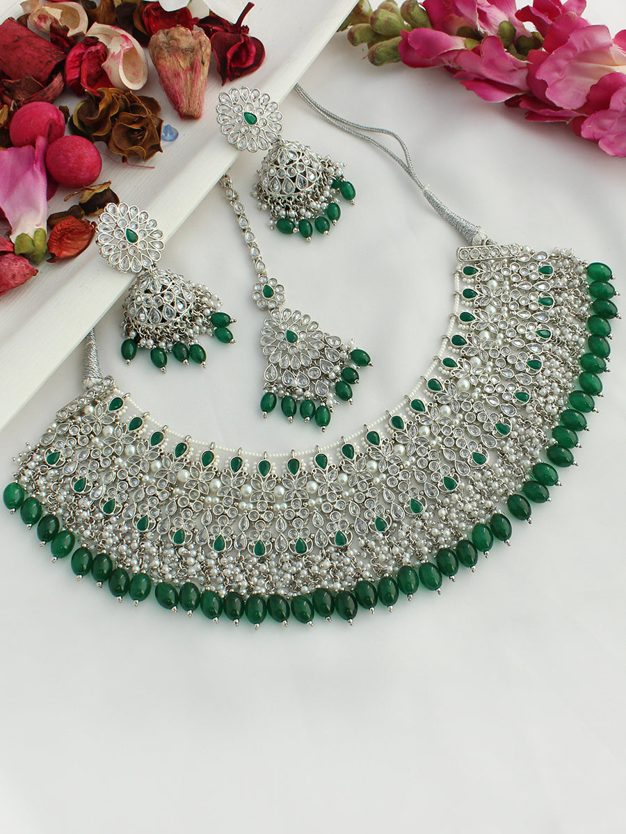 Laura Necklace Set-Green