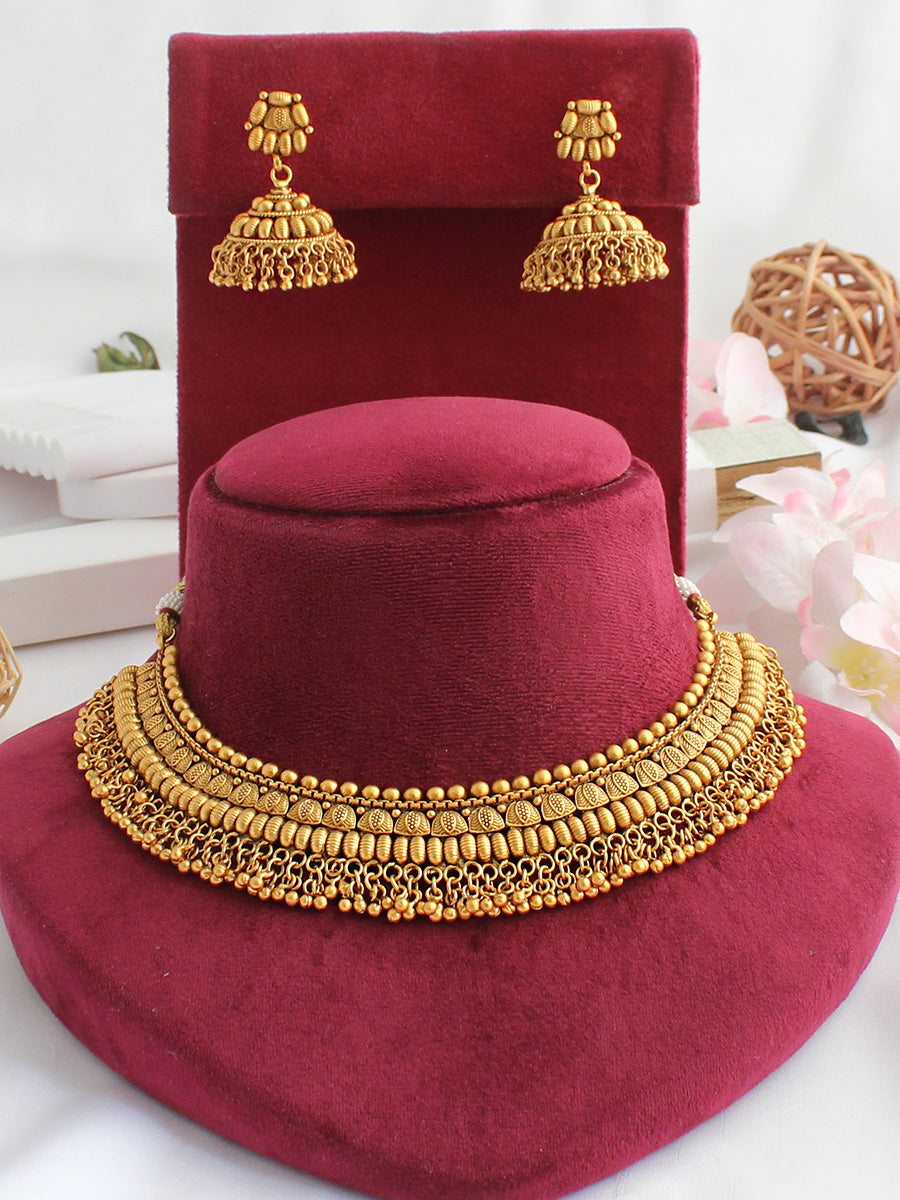 Devi Necklace Set-Gold