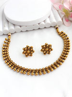 Keerthy Necklace Set-Gold