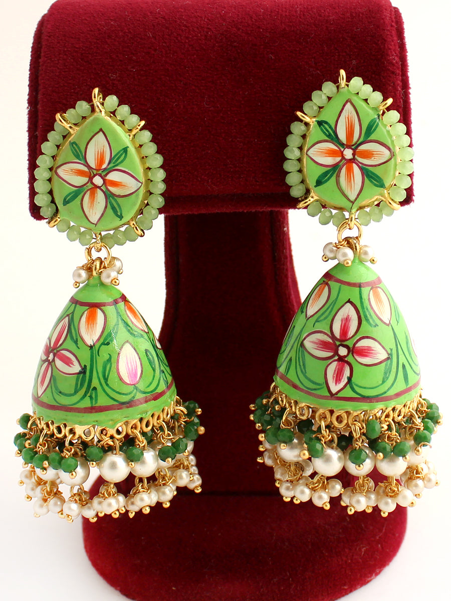 Ashima Earrings-Green