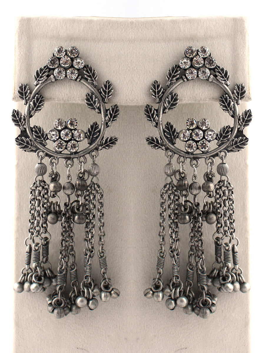 Trishla Earrings-Antique Silver