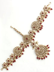 Akansha Sheeshphool Mathapatti-Maroon