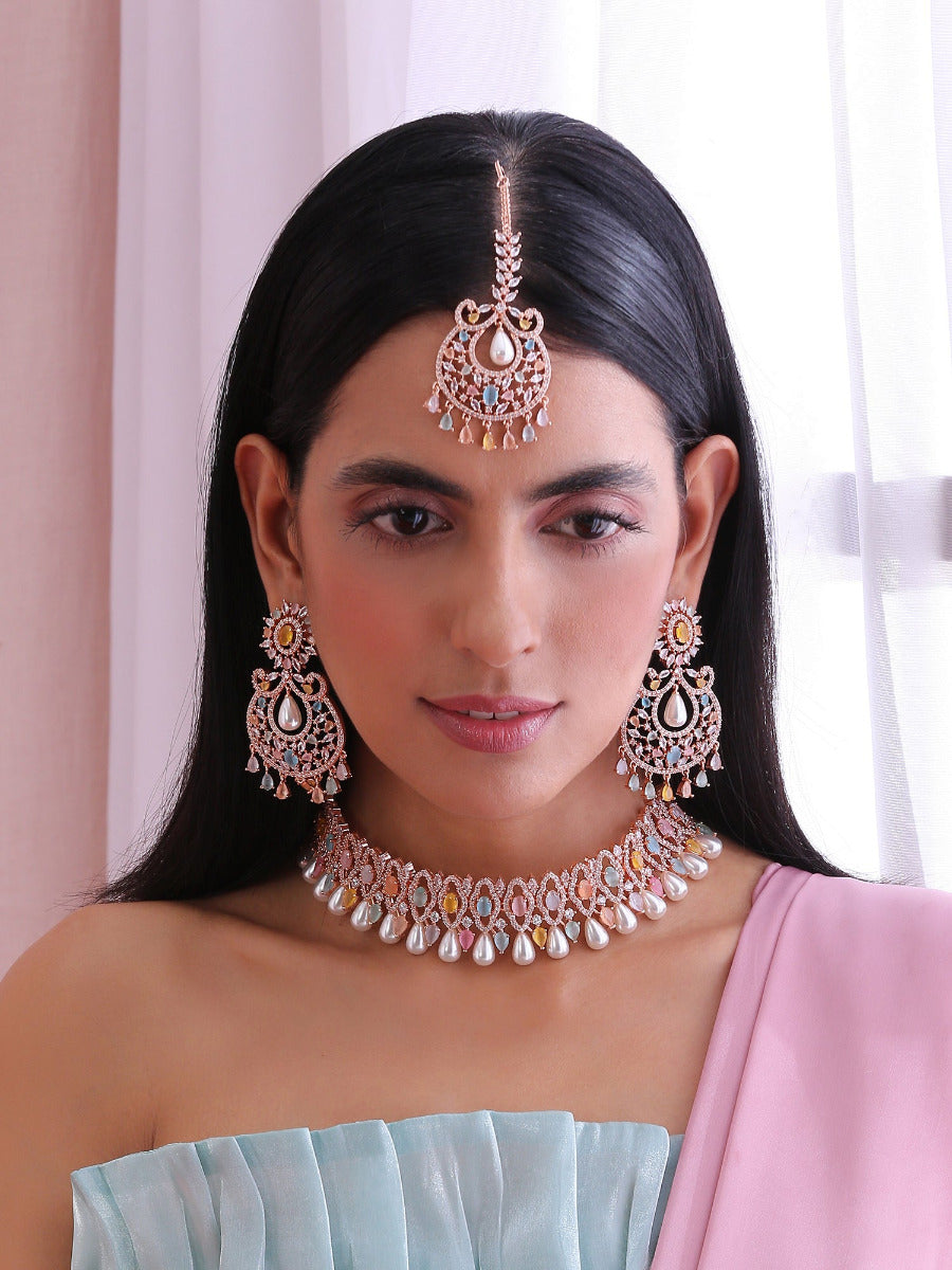 Amisha Choker Necklace Set – Indiatrendshop