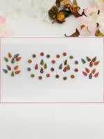 Multi Color Stone Work Bindi Card