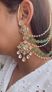 Ahmedabad Earrings With Ear Chain