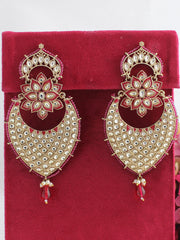 Arushka Earrings-Hot Pink