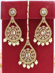 Molisha Earrings & Tikka-Golden