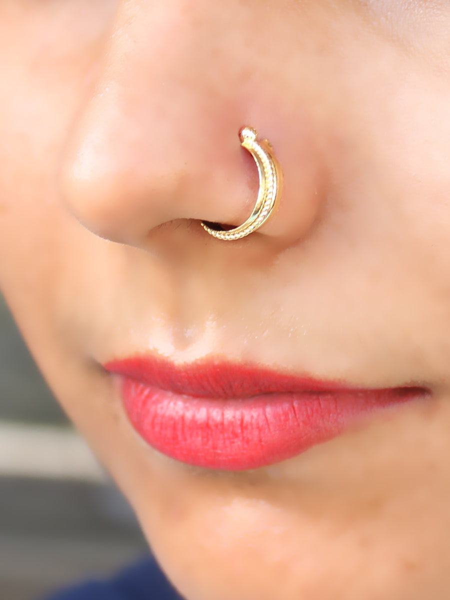 Harshita Nose Ring – Indiatrendshop - Main Image