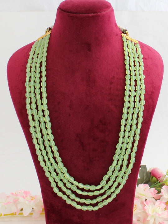 Sia Layered Necklace-Light Green