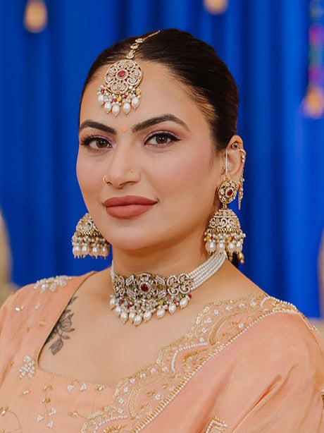 Takshi Mirror Choker Necklace Set