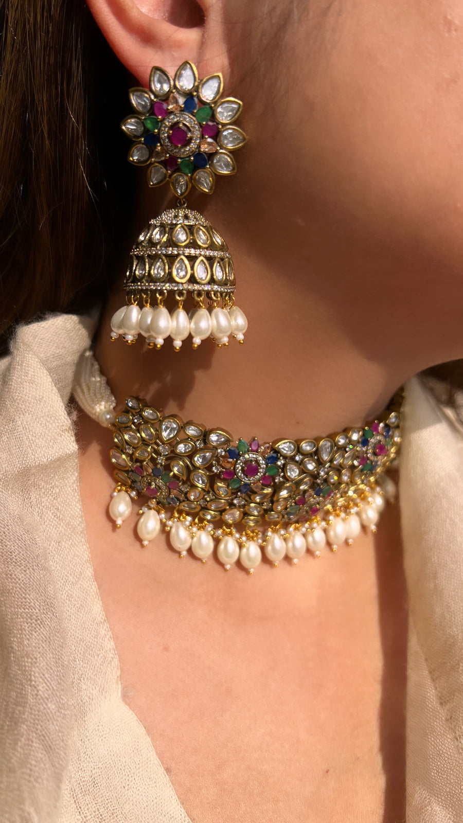 Razia Choker Necklace Set