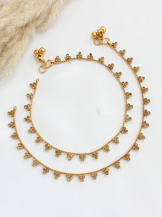 Aabha Anklet Payal-Gold