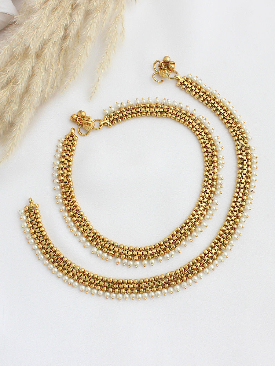 Aditri Anklet Payal -Gold
