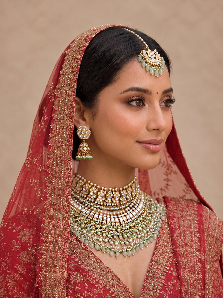 Meera Bridal Set-Mint Green