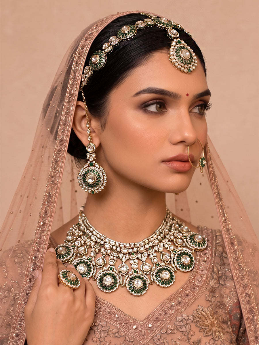 Pranika Bridal Set-Green