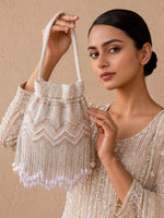 Romika Potli Bag-Ivory