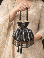 Tavisha Potli Bag-Black