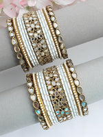 Avleen Bangle set-White 