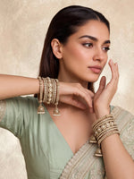 Sanvika Bangle Set / Stack-Pearl