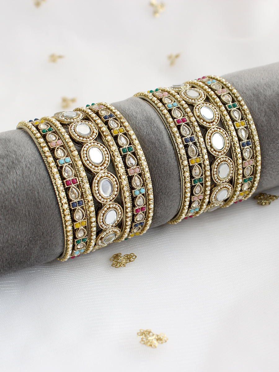 Shruti Bangle Set / Stack-Multicolor