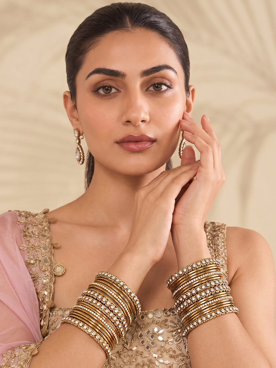 Fiza Bangle Set-Gold