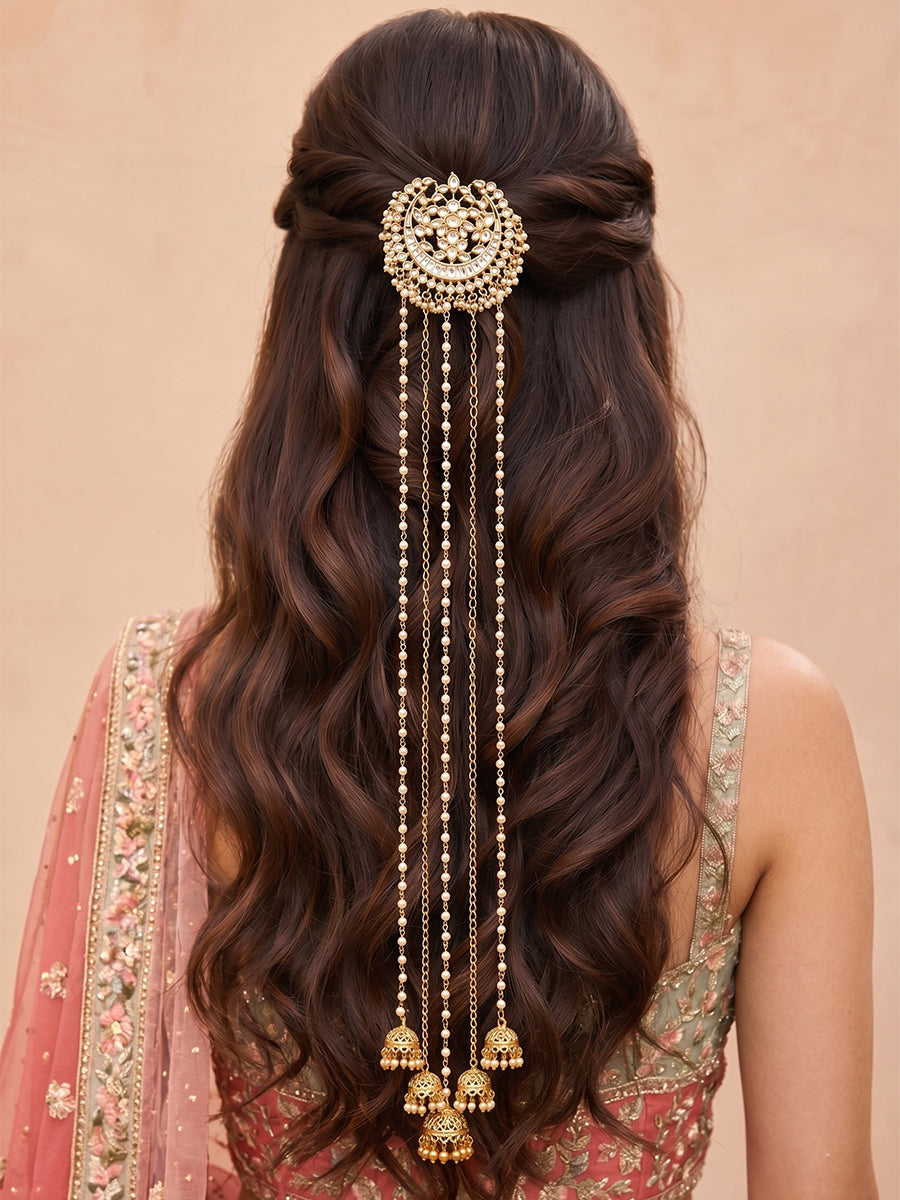 Anshika Hair Accessory / Choti - Gold 